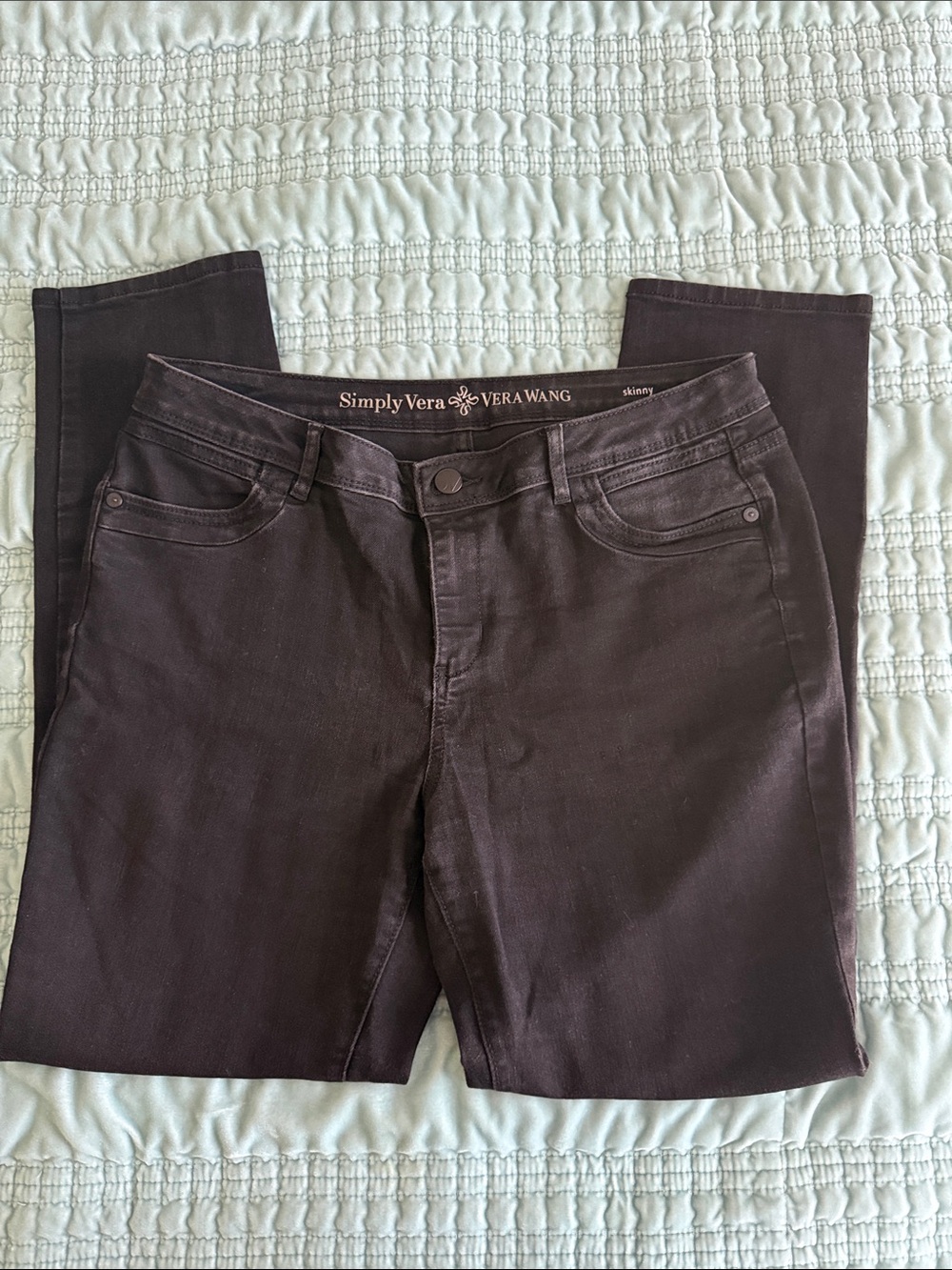 Simply Vera Vera Wang Dark Brown Skinny Jeans